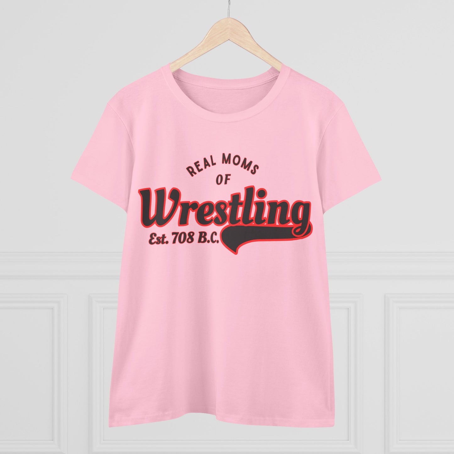 Wrestling Moms Cotton Tee - Humorous Gift for Wrestling Enthusiasts