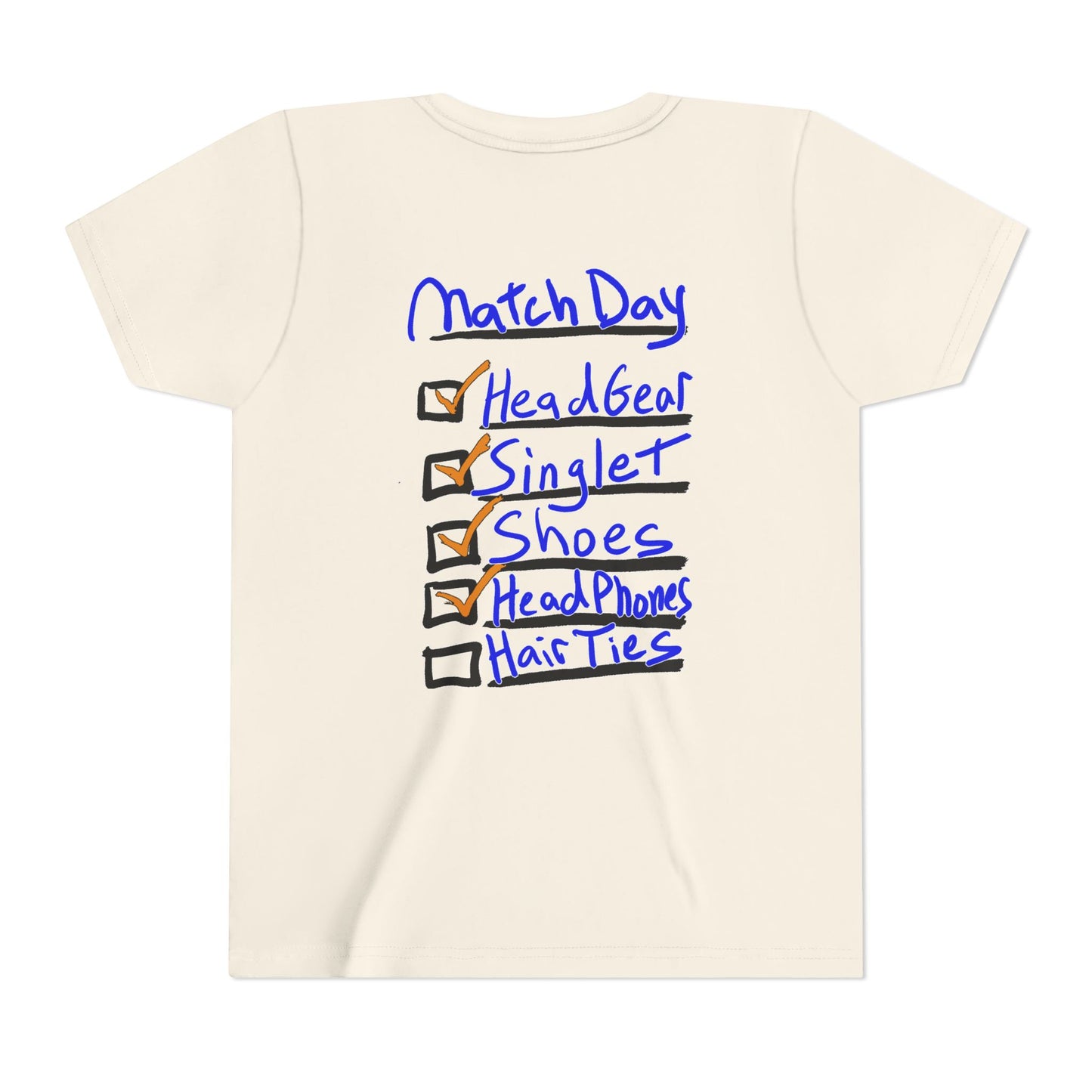 Youth Short Sleeve Tee - Blood Time Match Day Checklist Tee