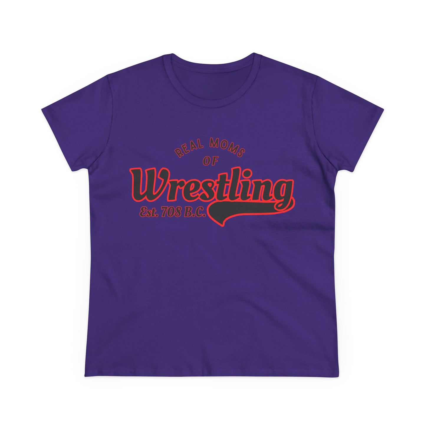 Wrestling Moms Cotton Tee - Humorous Gift for Wrestling Enthusiasts