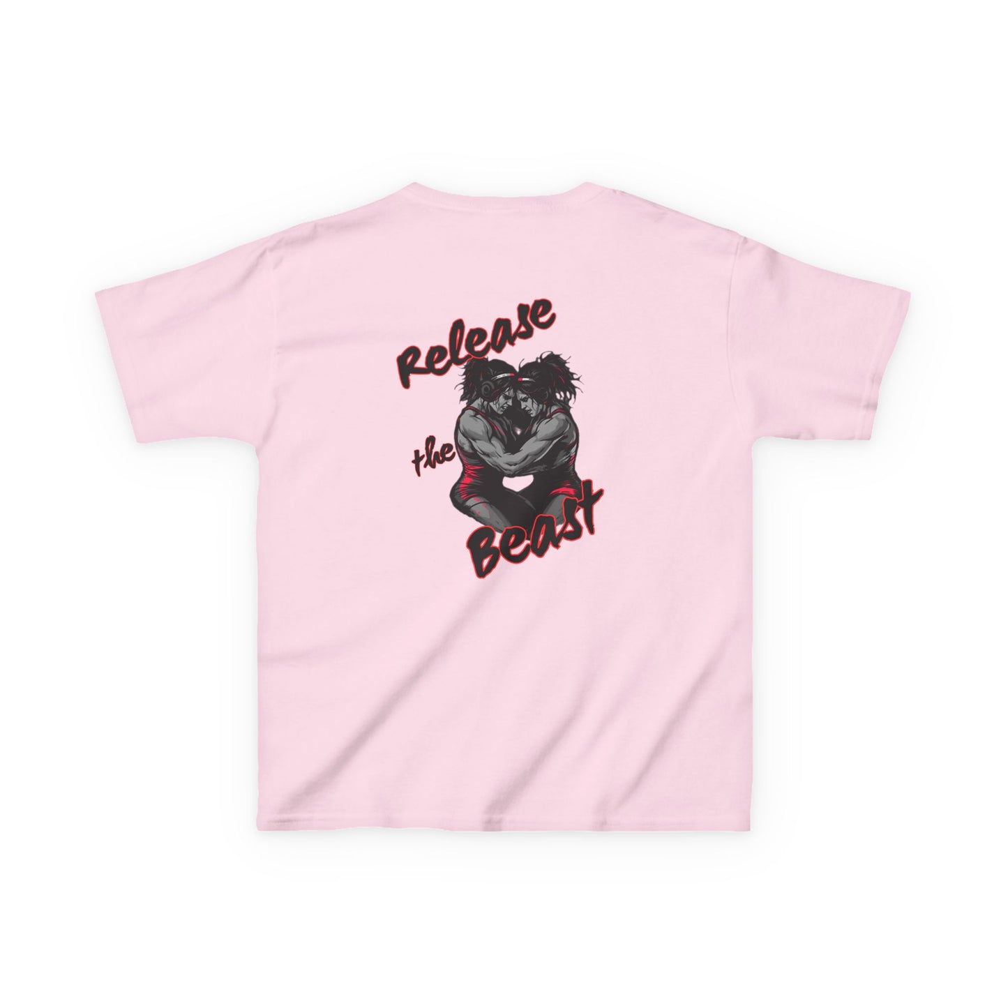 Kids Heavy Cotton Tee - Release the Beast Graphic Tee youth girl wrestlers