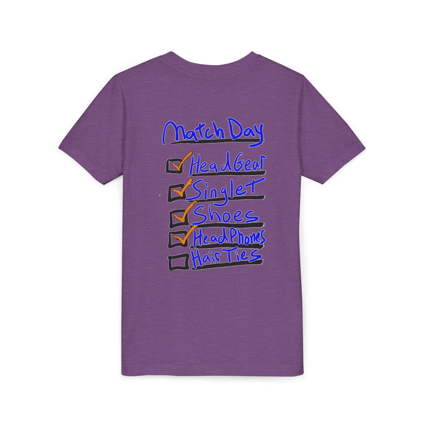 Youth Short Sleeve Tee - Blood Time Match Day Checklist Tee