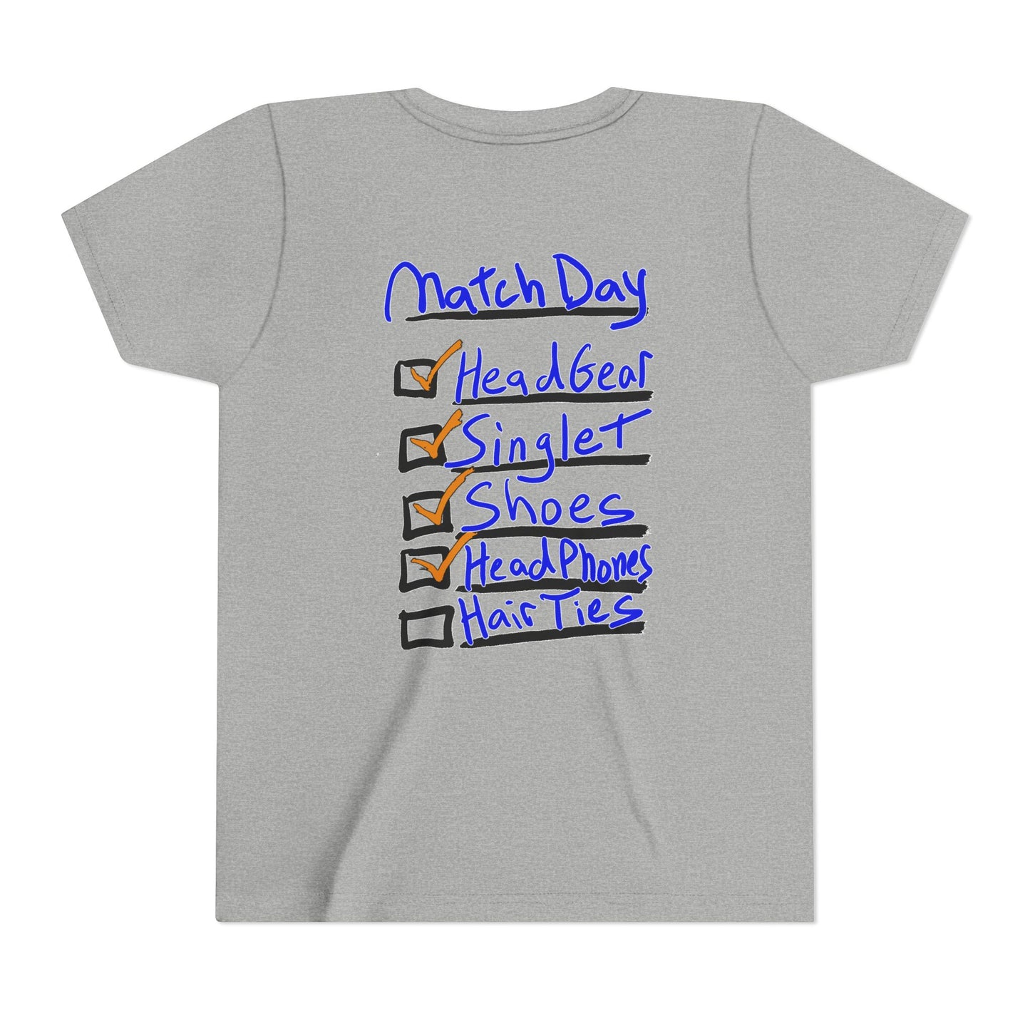 Youth Short Sleeve Tee - Blood Time Match Day Checklist Tee