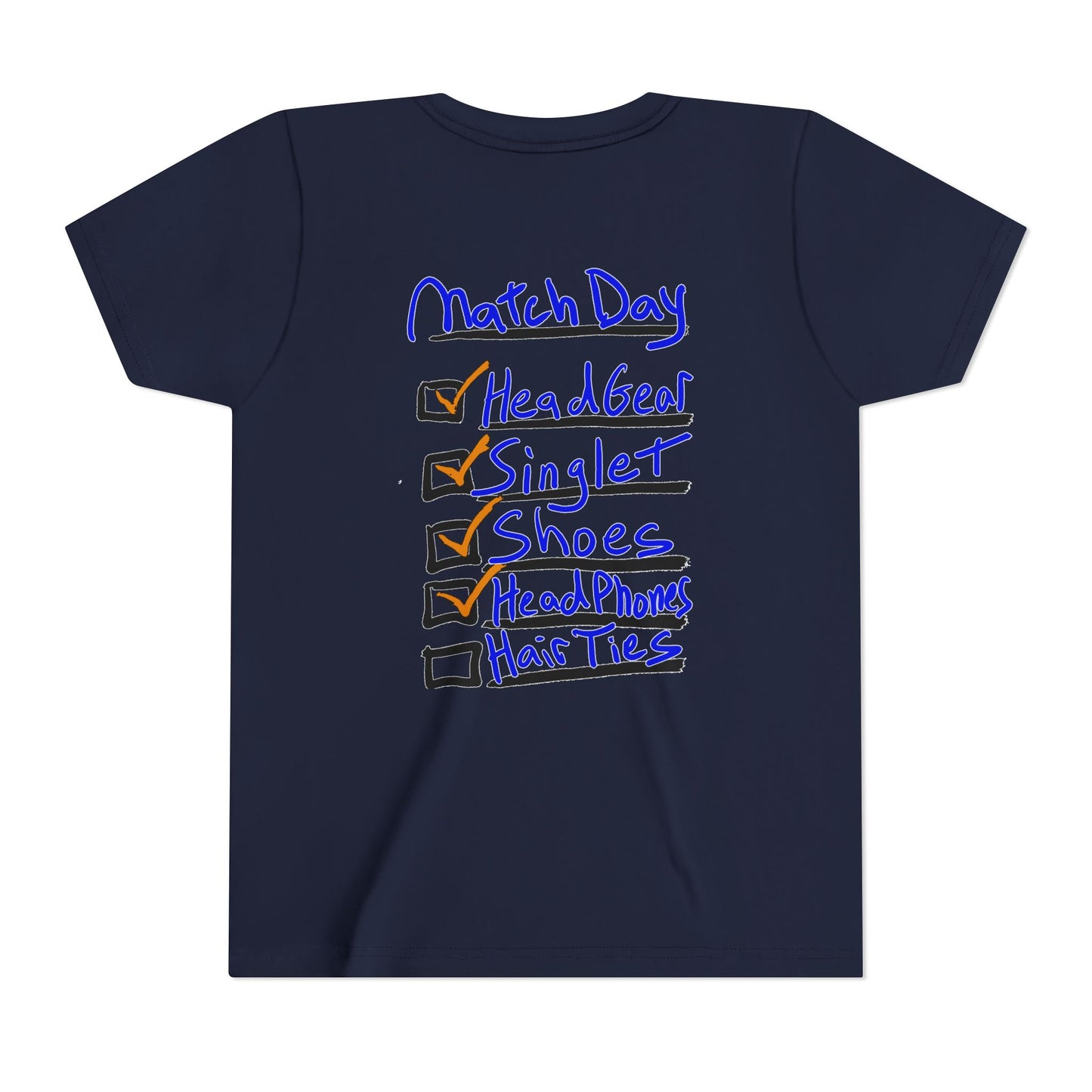Youth Short Sleeve Tee - Blood Time Match Day Checklist Tee