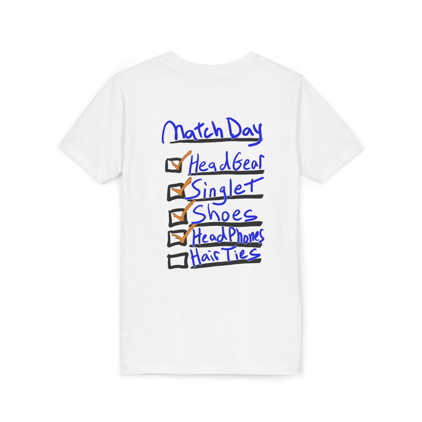 Youth Short Sleeve Tee - Blood Time Match Day Checklist Tee