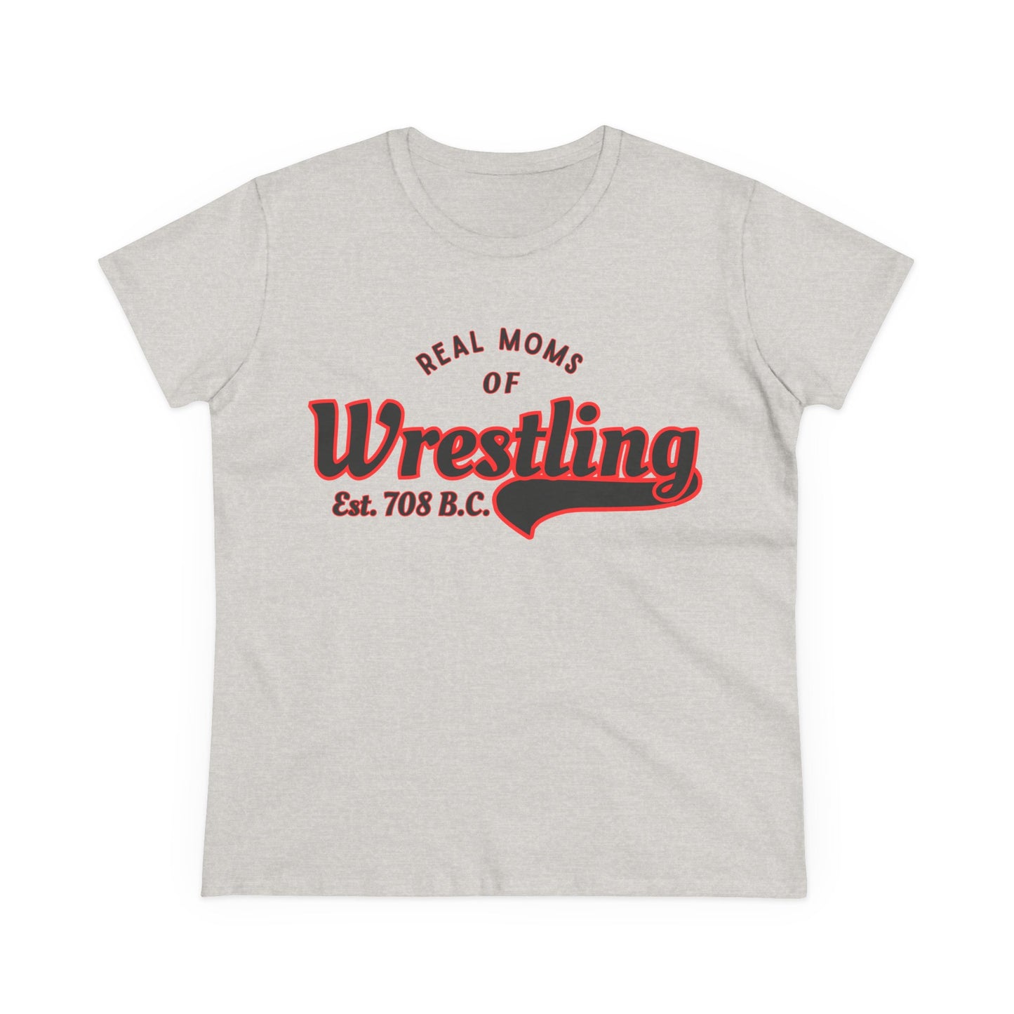 Wrestling Moms Cotton Tee - Humorous Gift for Wrestling Enthusiasts