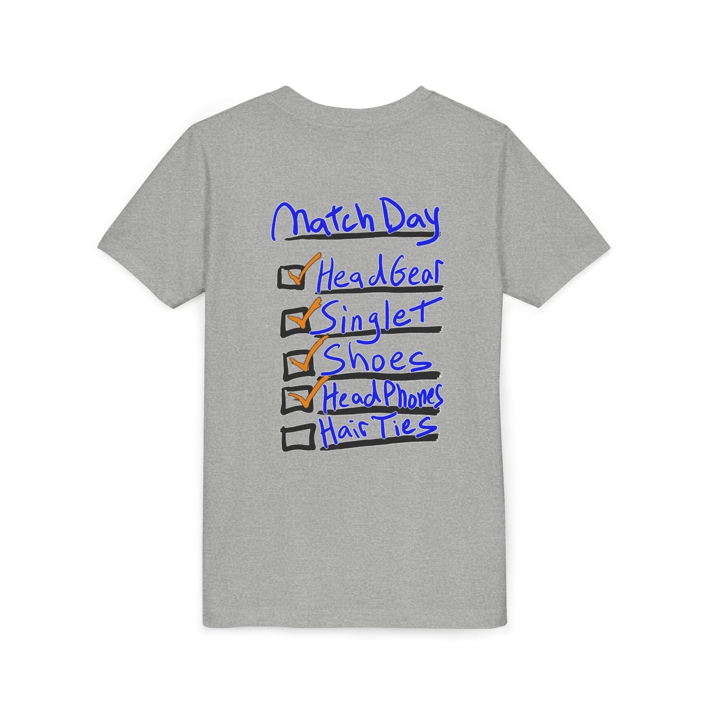 Youth Short Sleeve Tee - Blood Time Match Day Checklist Tee