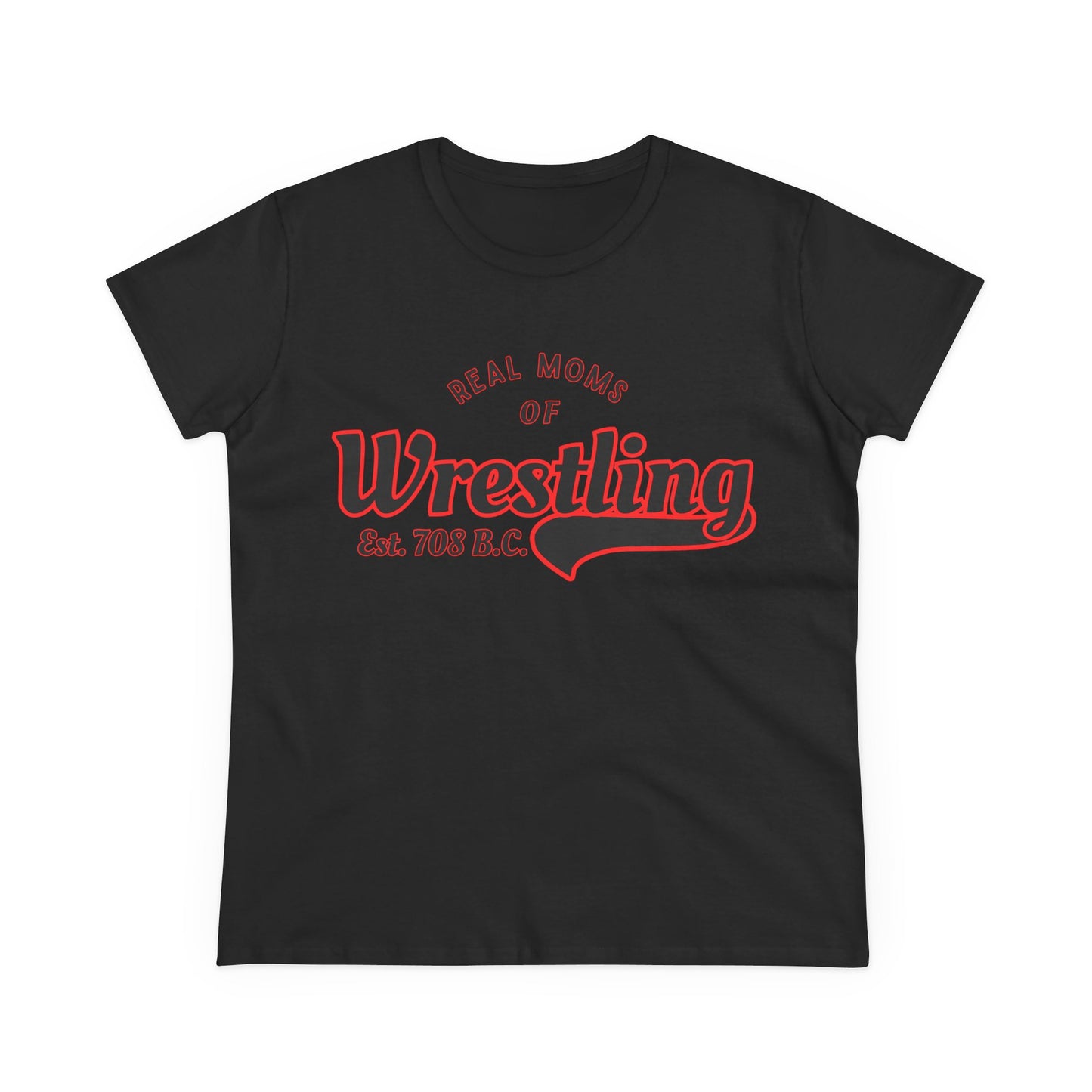 Wrestling Moms Cotton Tee - Humorous Gift for Wrestling Enthusiasts