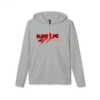 Adidas Unisex Fleece Hoodie - 'Blood Time' Casual Streetwear