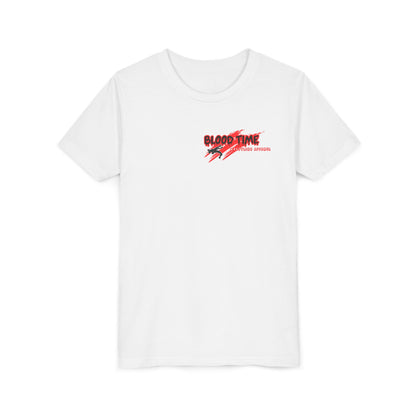 Youth Short Sleeve Tee - "Blood Time" Motivational T-Shirt for Kids