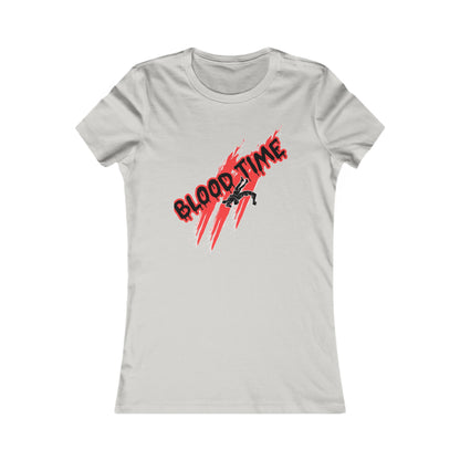 Women's Favorite Wrestling Graphic Tee - Blood Time & God Country Design