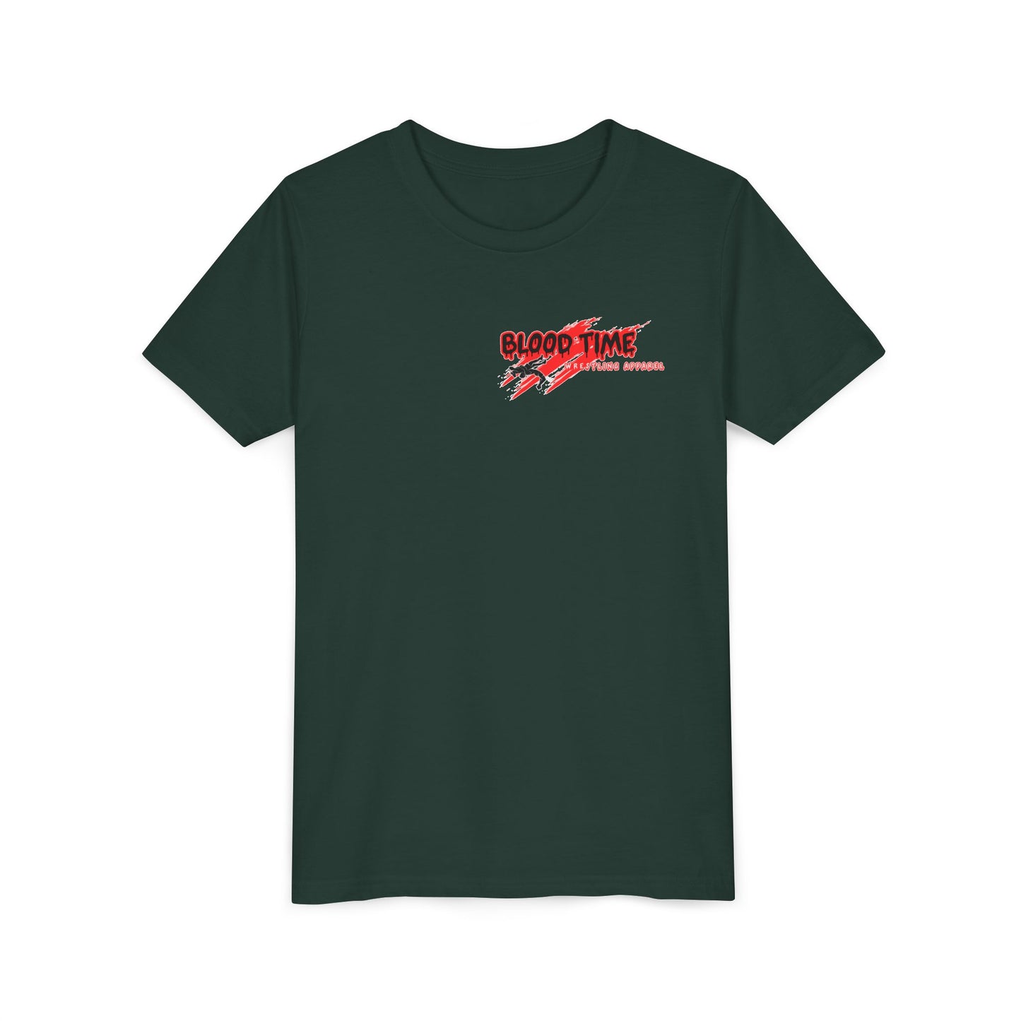 Youth Short Sleeve Tee - "Blood Time" Motivational T-Shirt for Kids