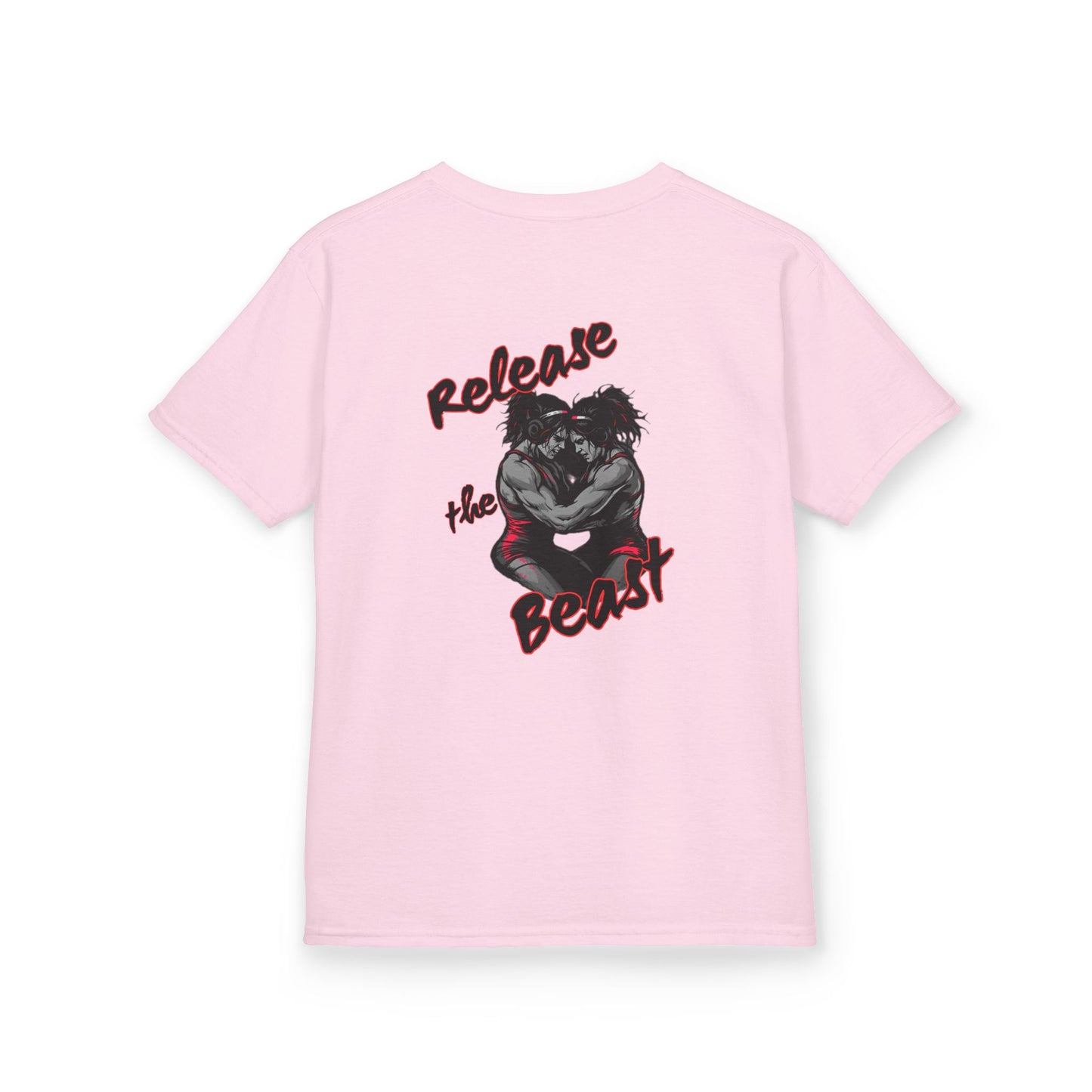 Kids Heavy Cotton Tee - Release the Beast Graphic Tee youth girl wrestlers