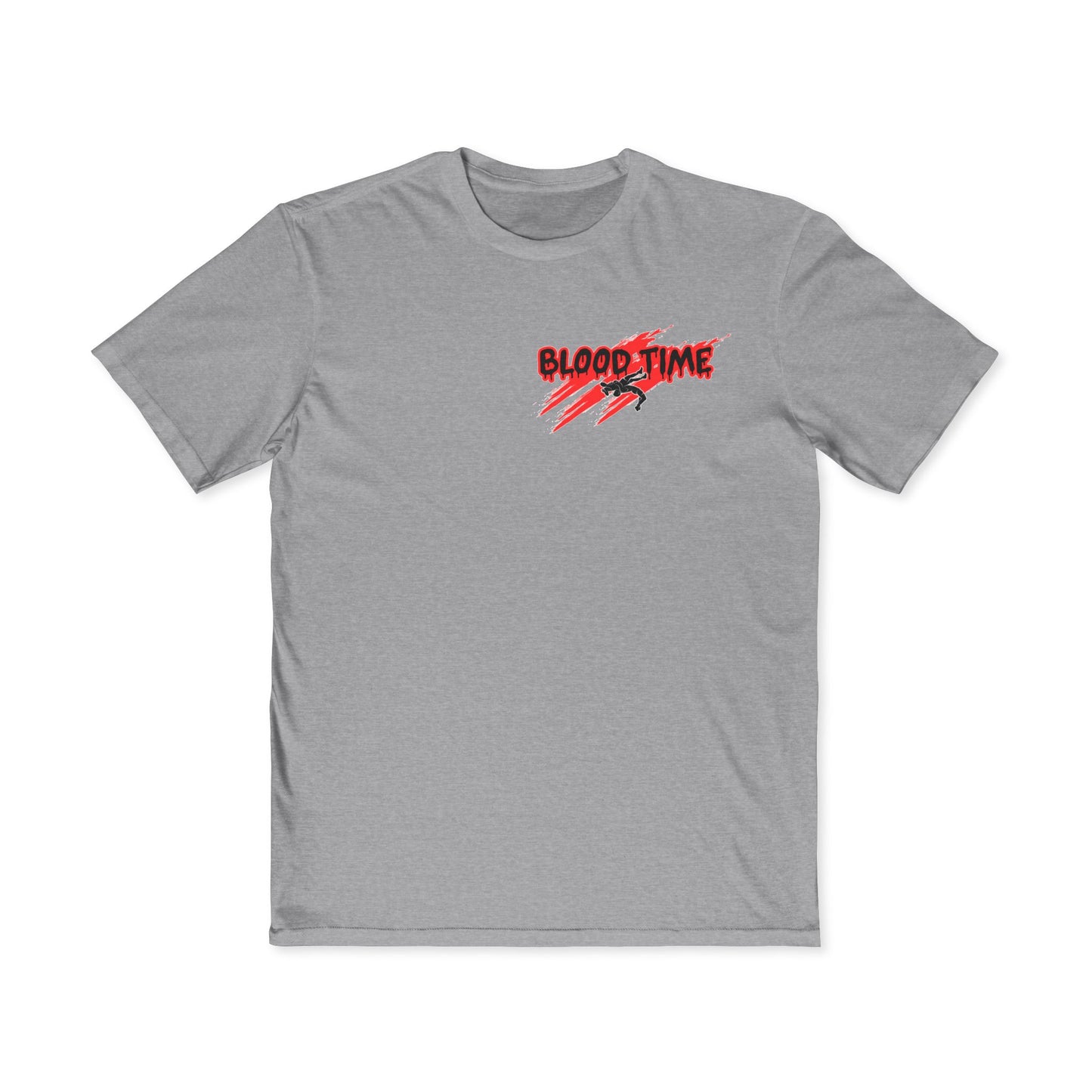 Men's Wrestling Tee - 'Blood Time' Graphic Shirt