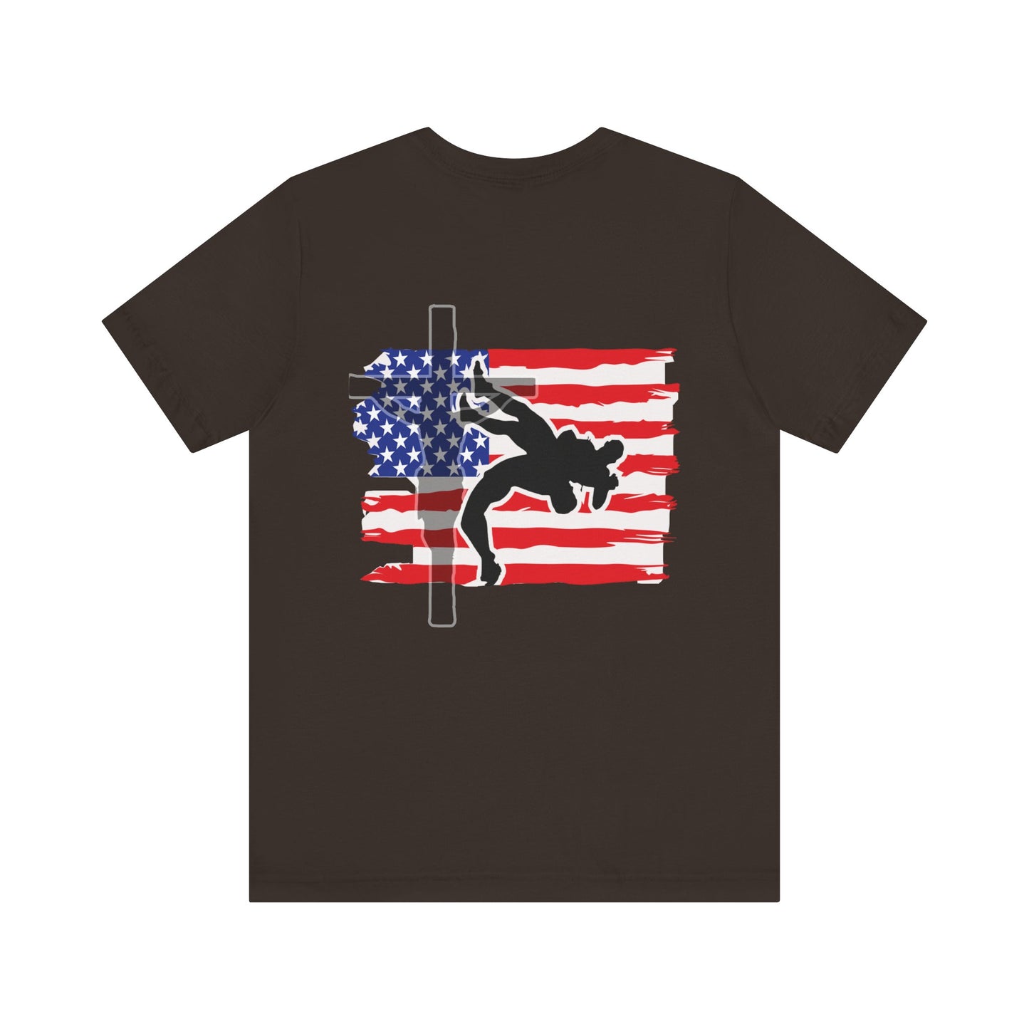 Blood Time Unisex Jersey Tee - Bold Graphic T-Shirt with American Flag Design