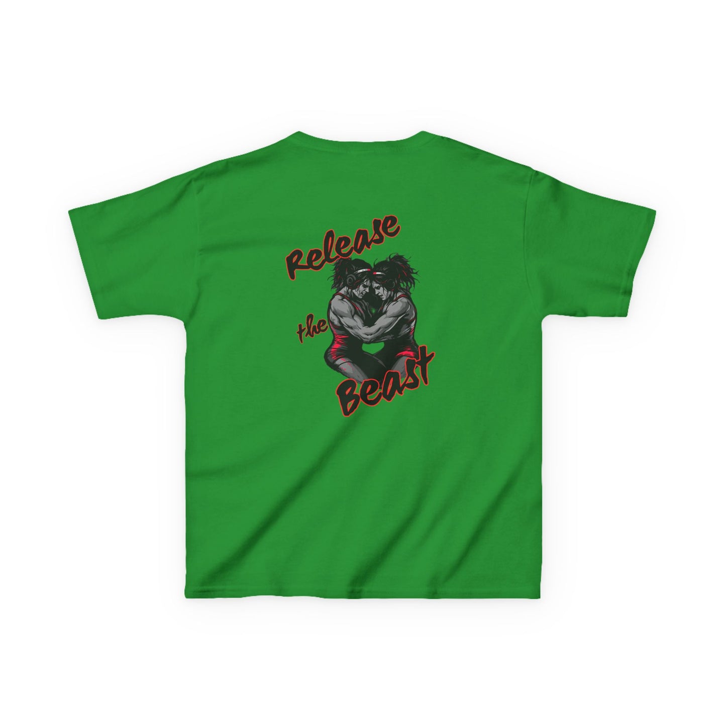 Kids Heavy Cotton Tee - Release the Beast Graphic Tee youth girl wrestlers
