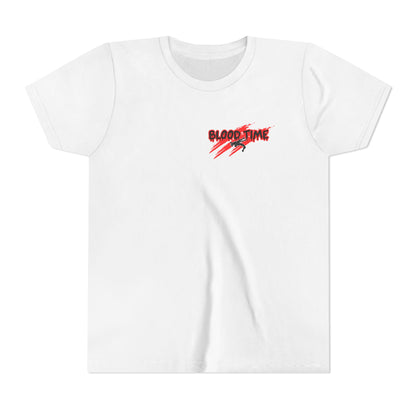 Youth Short Sleeve Tee - 'Blood Time' Graphic T-Shirt for Empowerment & Activism