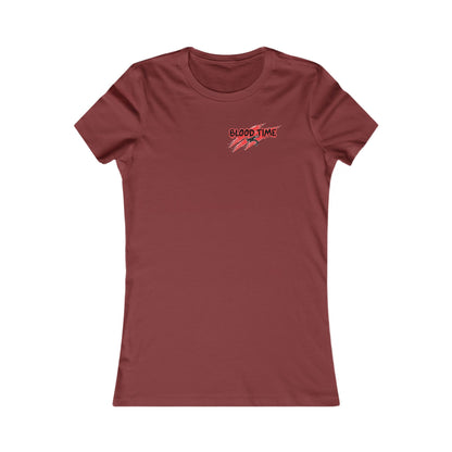 Empowering Women's Favorite Tee - 'Blood Time' Graphic Shirt for Strength and Unity