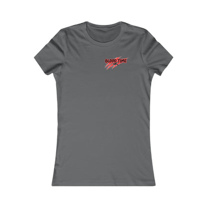 Empowering Women's Favorite Tee - 'Blood Time' Graphic Shirt for Strength and Unity