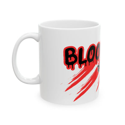 Blood Time Ceramic Mug - Perfect for Horror Fans | 11oz & 15oz Options