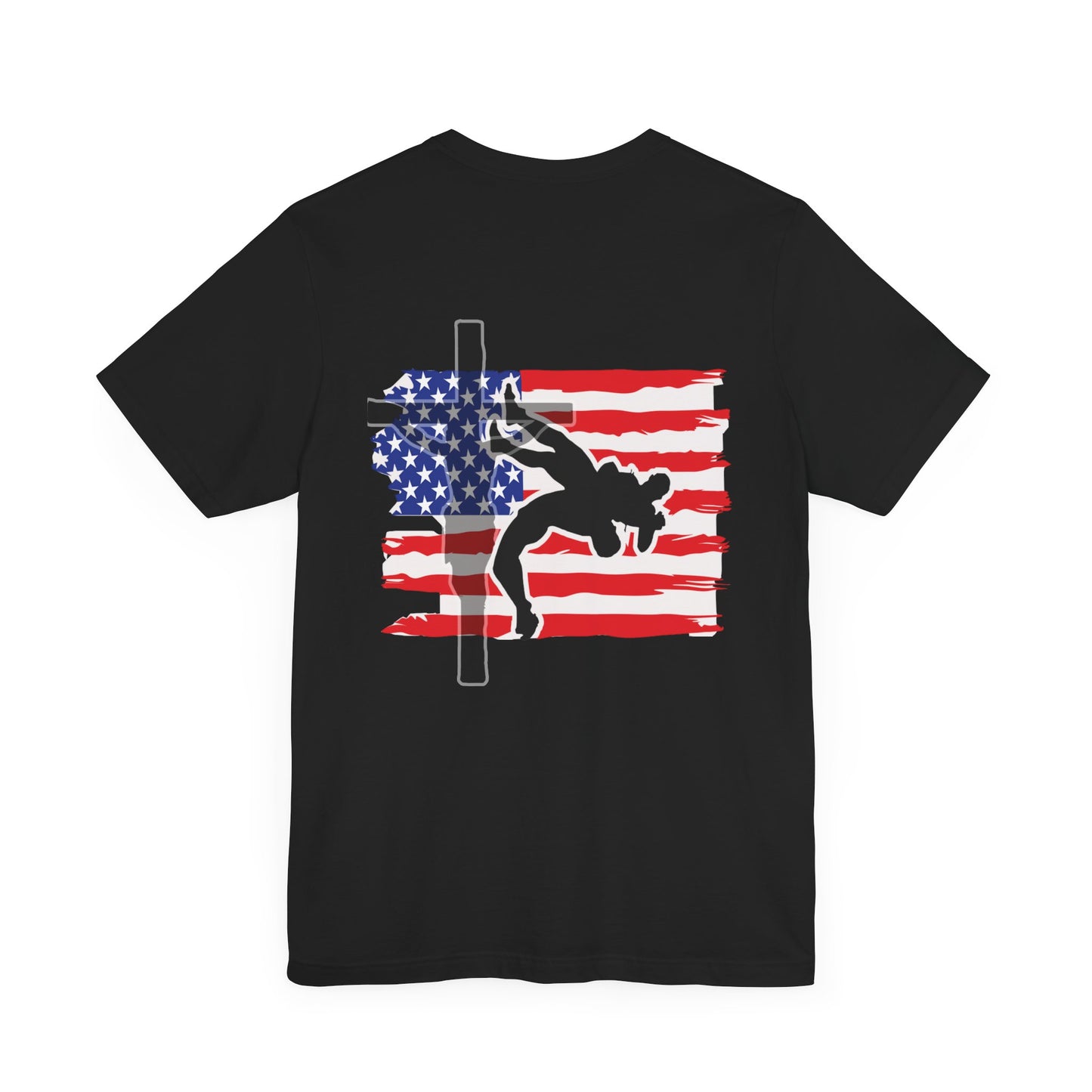 Blood Time Unisex Jersey Tee - Bold Graphic T-Shirt with American Flag Design