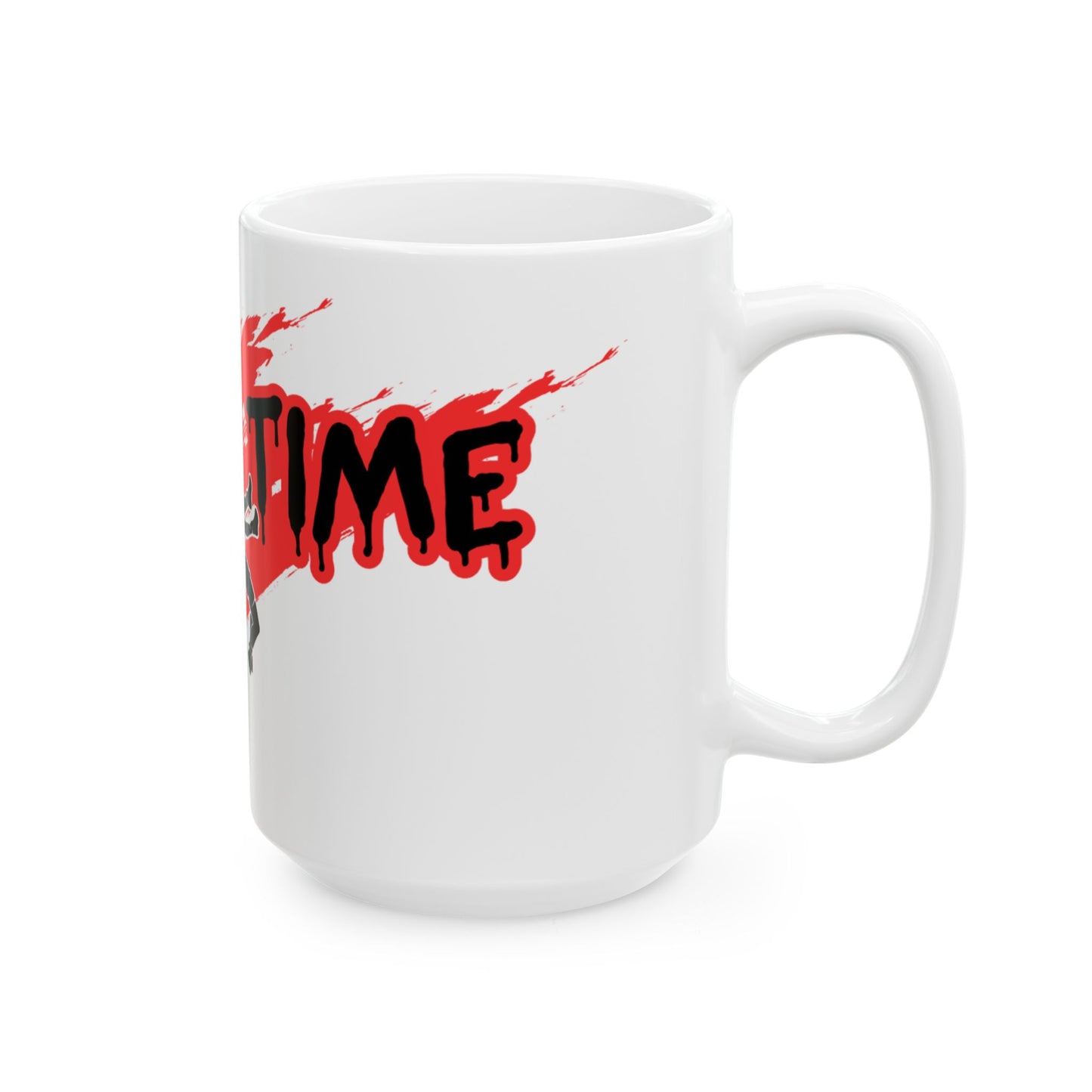 Blood Time Ceramic Mug - Perfect for Horror Fans | 11oz & 15oz Options