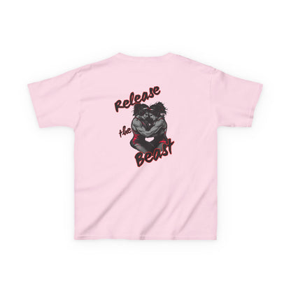 Kids Heavy Cotton Tee - Release the Beast Graphic Tee youth girl wrestlers