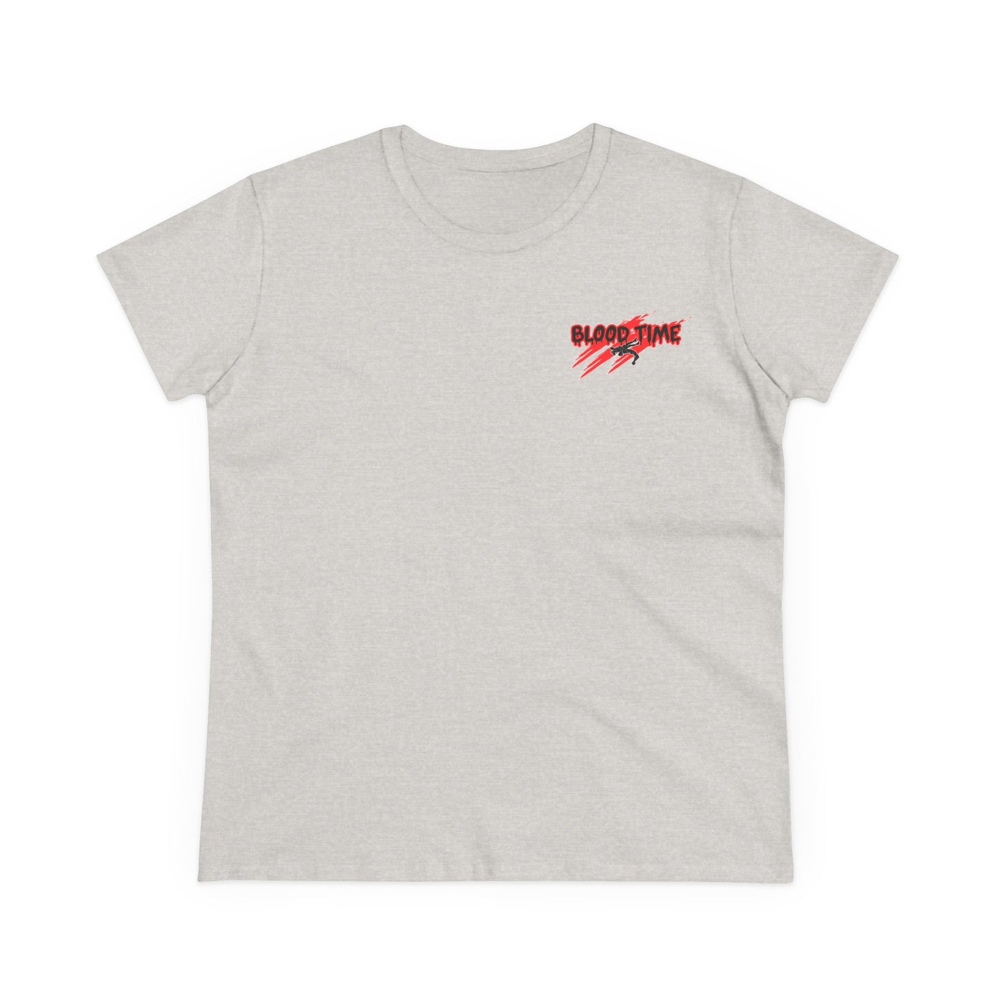 Empowering Women's Cotton Wrestling Tee - 'Blood Time' & 'GRL PWR' Designs