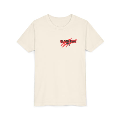 Youth Short Sleeve Tee - 'Blood Time' Graphic T-Shirt for Empowerment & Activism