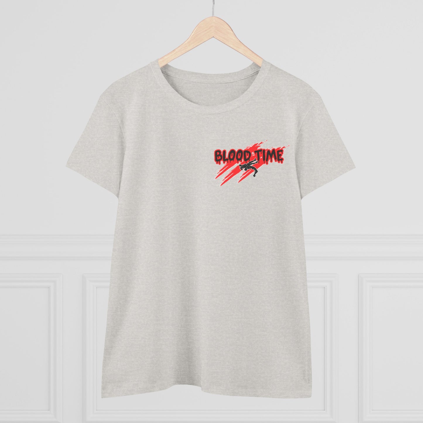 Blood Time Women's Cotton Tee - Perfect for Match Day Enthusiasts