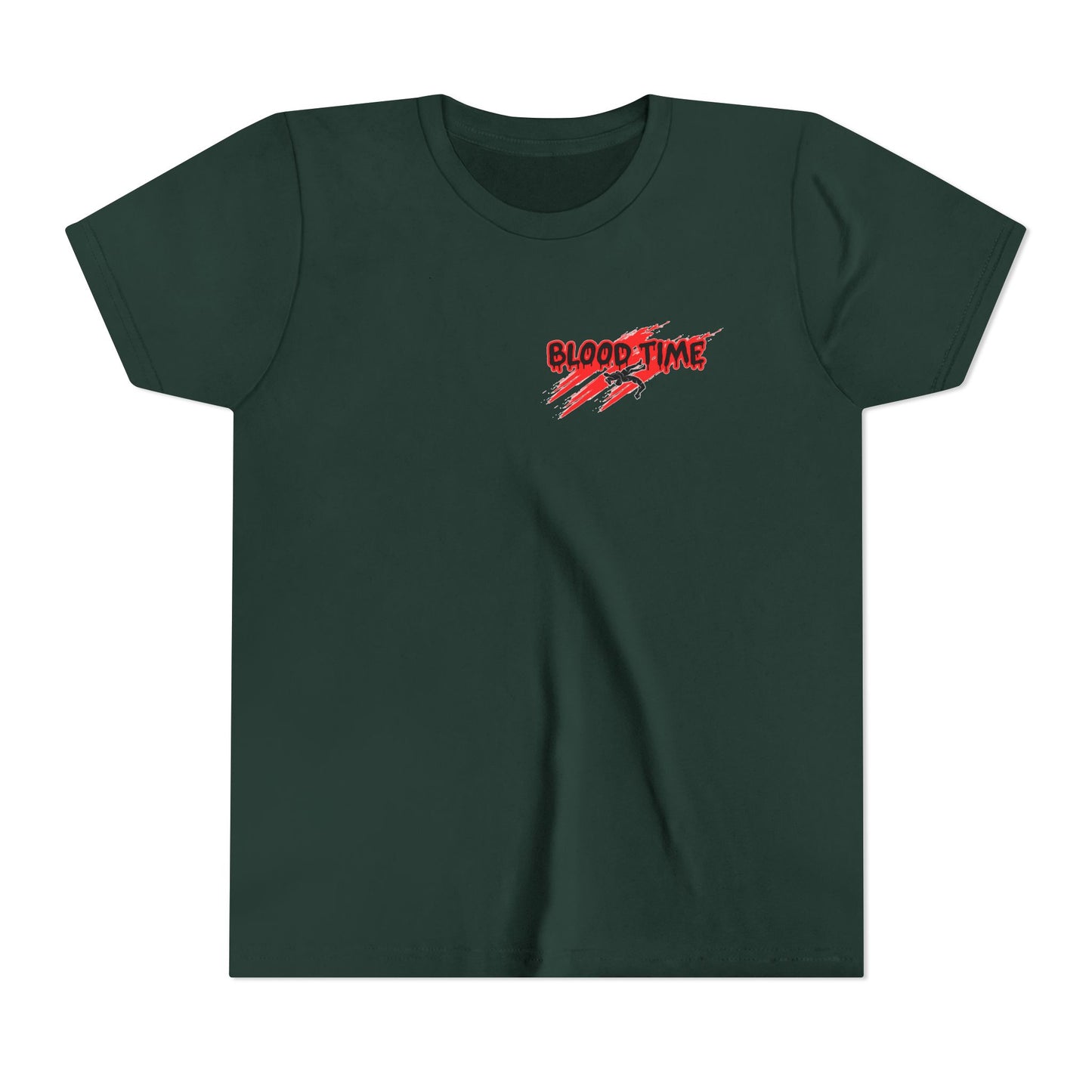 Youth Short Sleeve Tee - 'Blood Time' Graphic T-Shirt for Empowerment & Activism