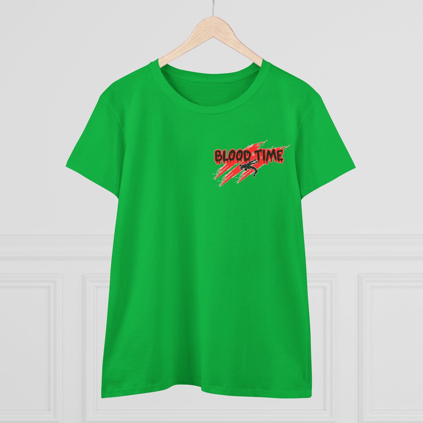 Blood Time Women's Cotton Tee - Perfect for Match Day Enthusiasts