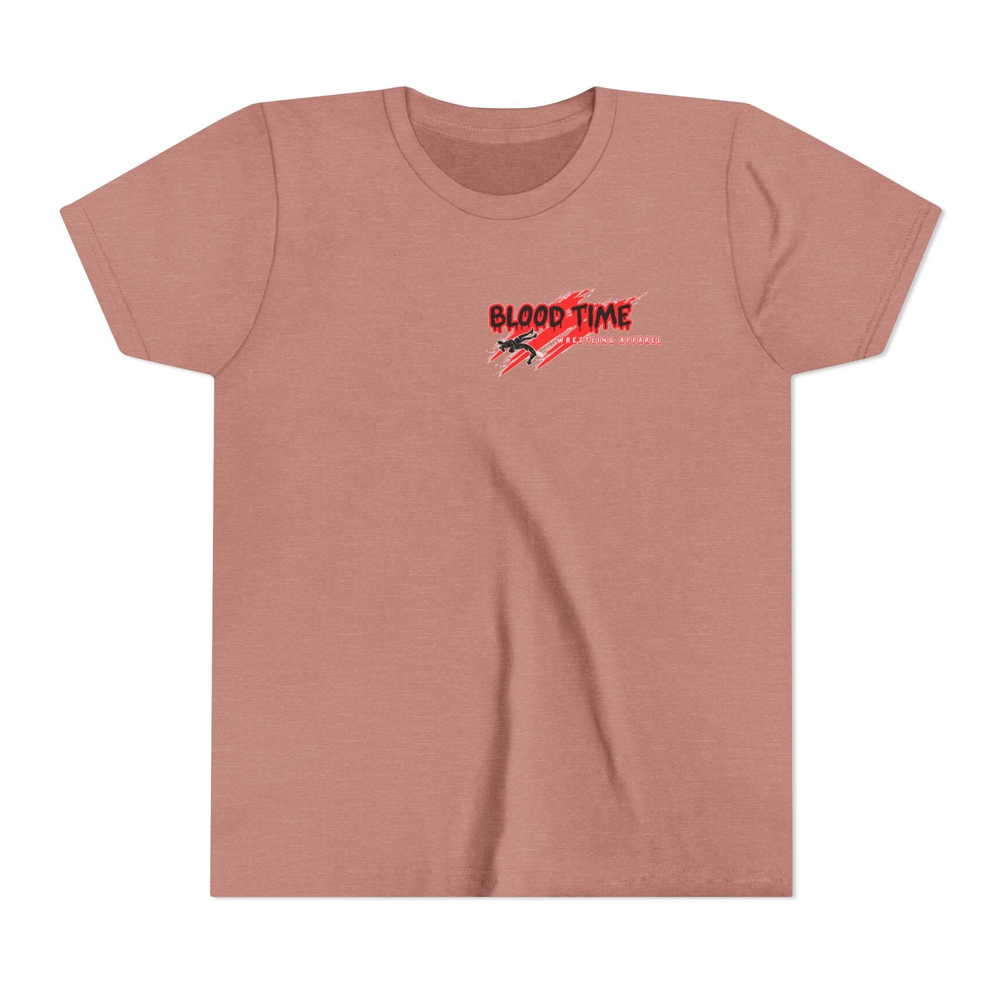 Youth Short Sleeve Tee - "Blood Time" Motivational T-Shirt for Kids