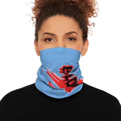 Sporty Lightweight Neck Gaiter - 'Blood Time' Design for Active Living