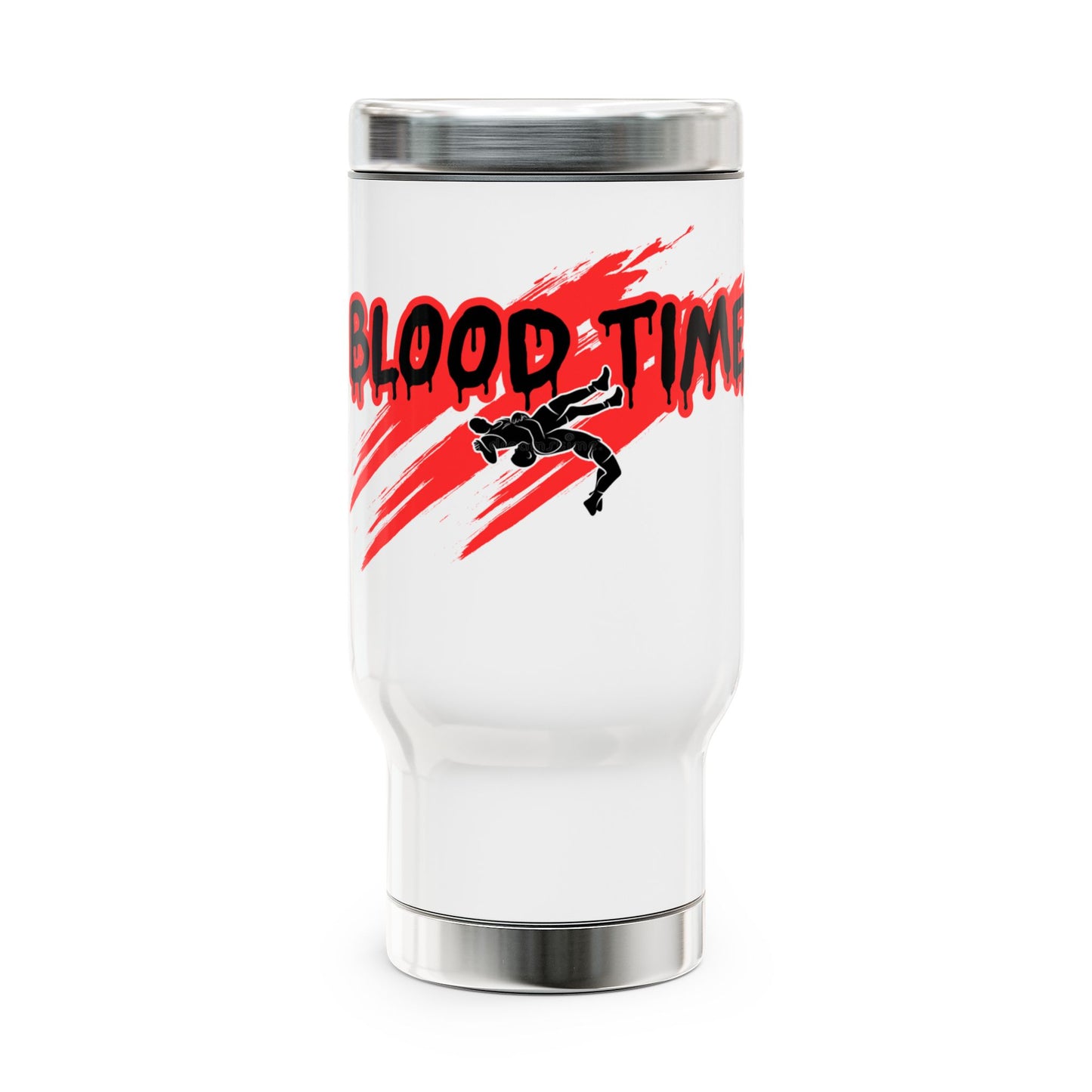 Blood Time Stainless Steel Travel Mug – 14oz Adventure Companion