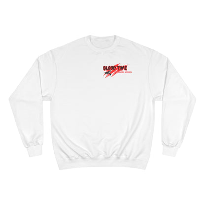 Blood Time Champion Sweatshirt - Graphic Streetwear for Fitness Enthusiasts