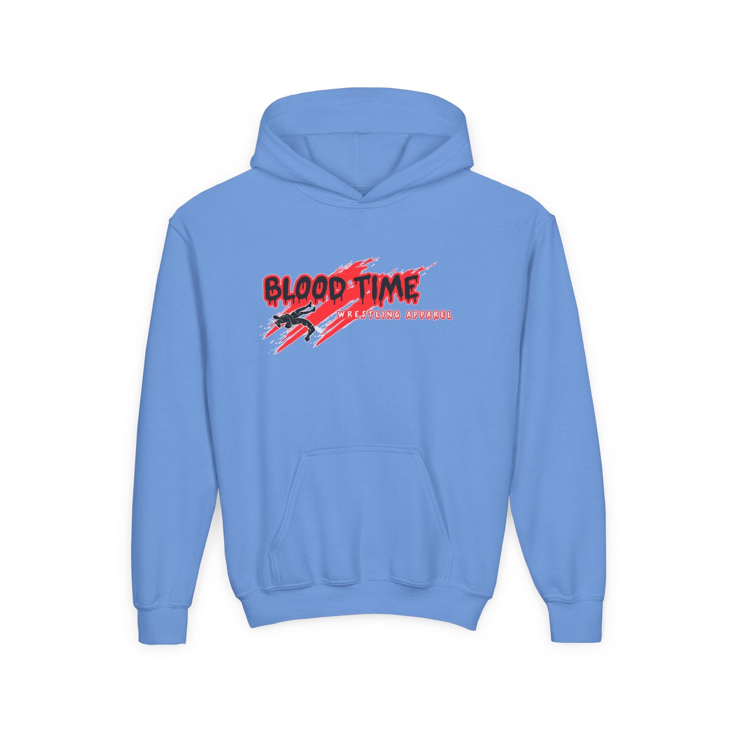 Inspirational Youth Hooded Sweatshirt - "Blood Time: Your Toughest Opponent Lies Within"