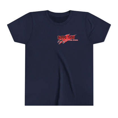 Youth Short Sleeve Tee - "Blood Time" Motivational T-Shirt for Kids