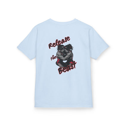 Kids Heavy Cotton Tee - Release the Beast Graphic Tee youth girl wrestlers