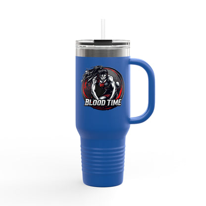 40oz Insulated Travel Mug - 'Blood Time' Design for Coffee Lovers