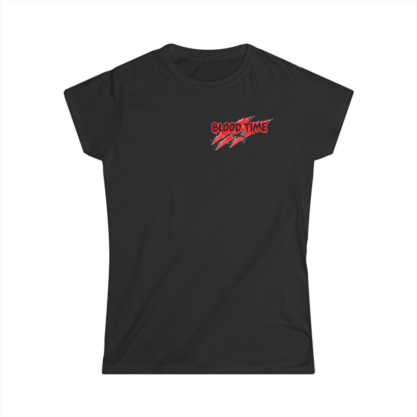 Blood Time Graphic Tee for Women - Bold Athletic Design for Sports Enthusiasts