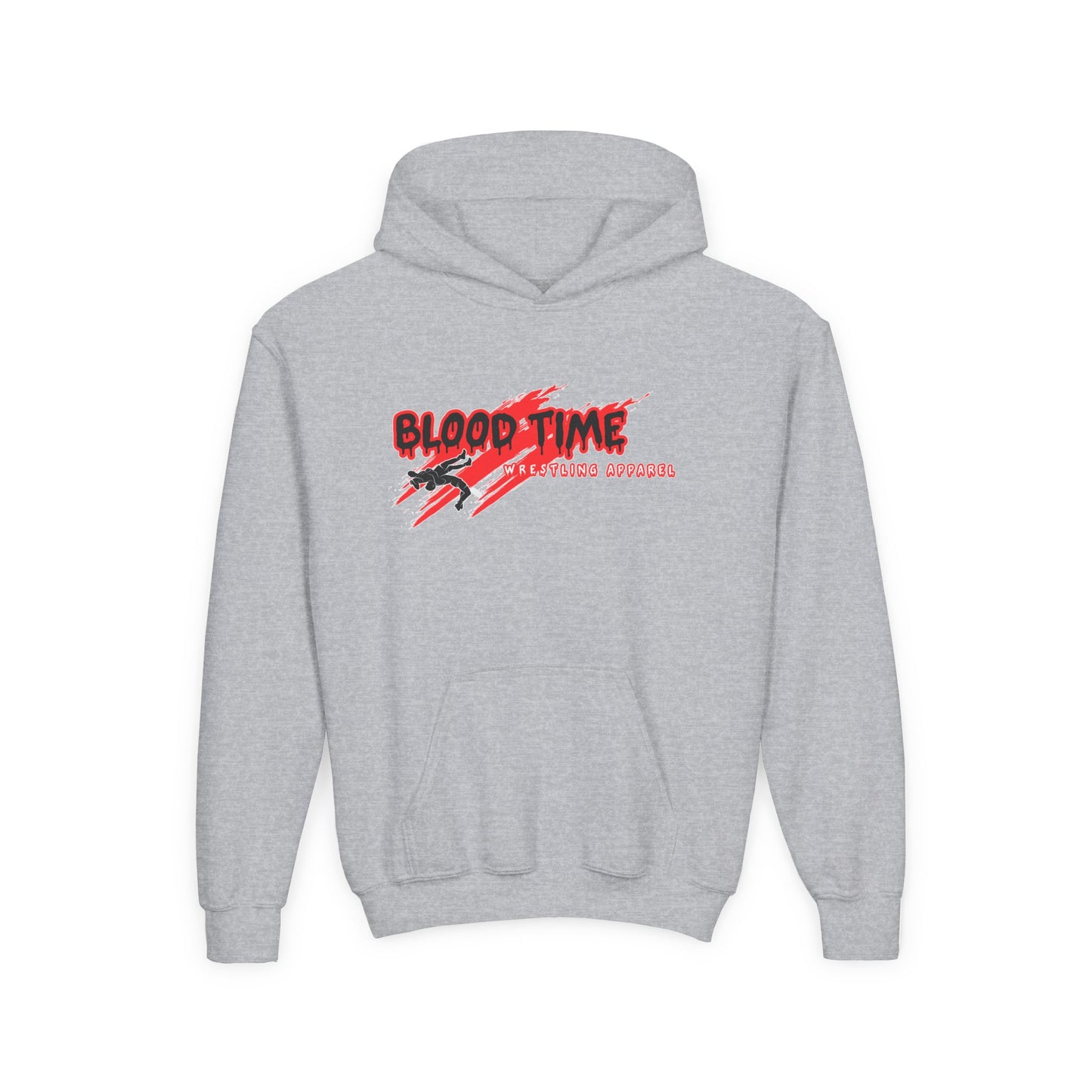 Inspirational Youth Hooded Sweatshirt - "Blood Time: Your Toughest Opponent Lies Within"