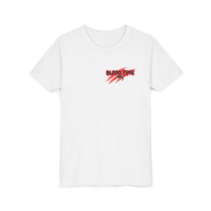 Youth Short Sleeve Tee - 'Blood Time' Graphic T-Shirt for Empowerment & Activism