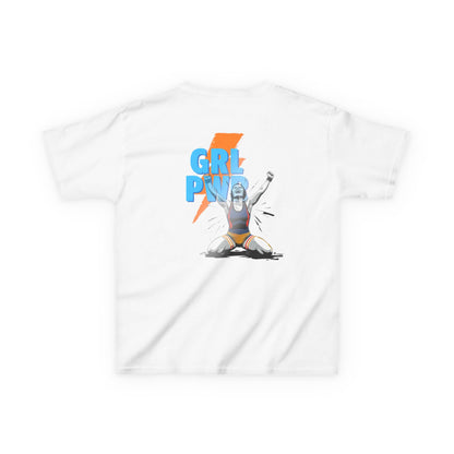 Empowering Kids Cotton Wrestling Tee - GRL PWR Graphic