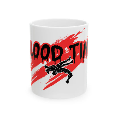 Blood Time Ceramic Mug - Perfect for Horror Fans | 11oz & 15oz Options