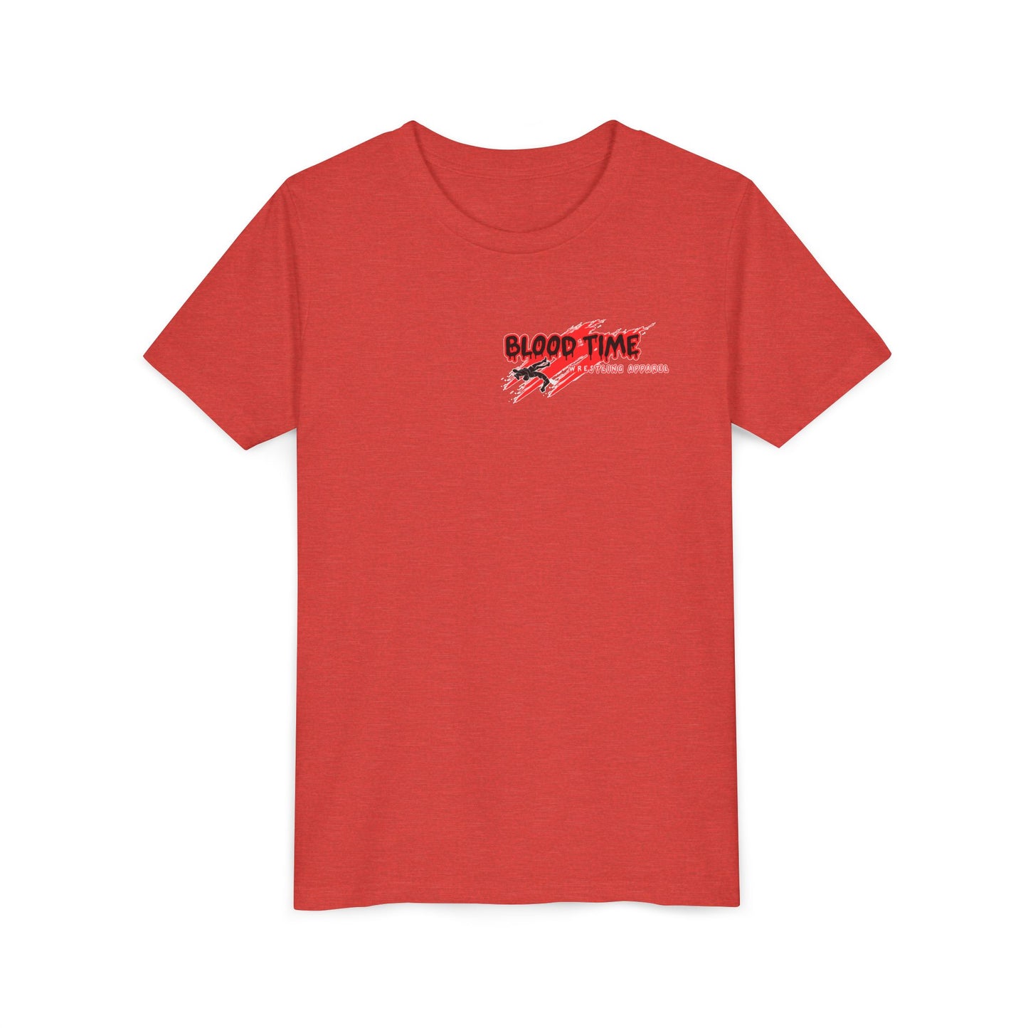 Youth Short Sleeve Tee - "Blood Time" Motivational T-Shirt for Kids