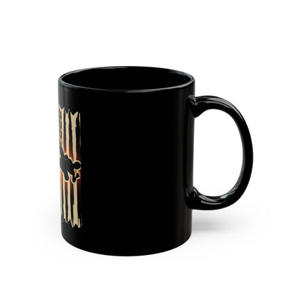 God Country Wrestling Black Mug - Perfect Gift for Wrestling Fans