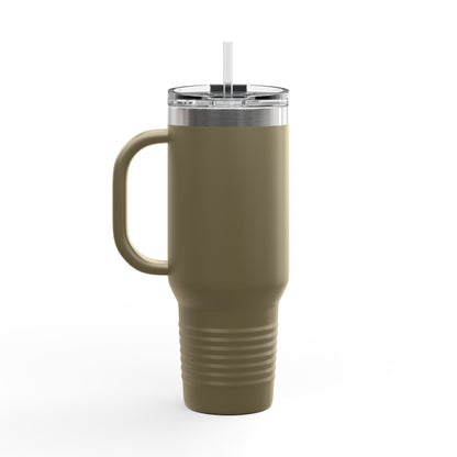 40oz Insulated Travel Mug - 'Blood Time' Design for Coffee Lovers