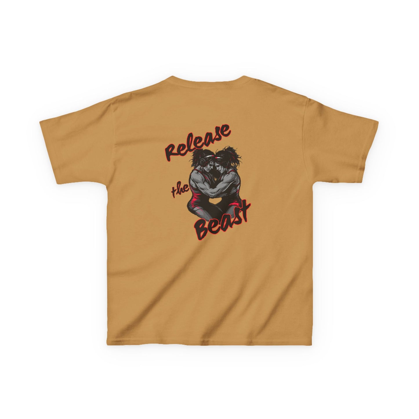 Kids Heavy Cotton Tee - Release the Beast Graphic Tee youth girl wrestlers