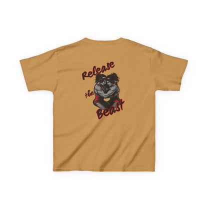 Kids Heavy Cotton Tee - Release the Beast Graphic Tee youth girl wrestlers
