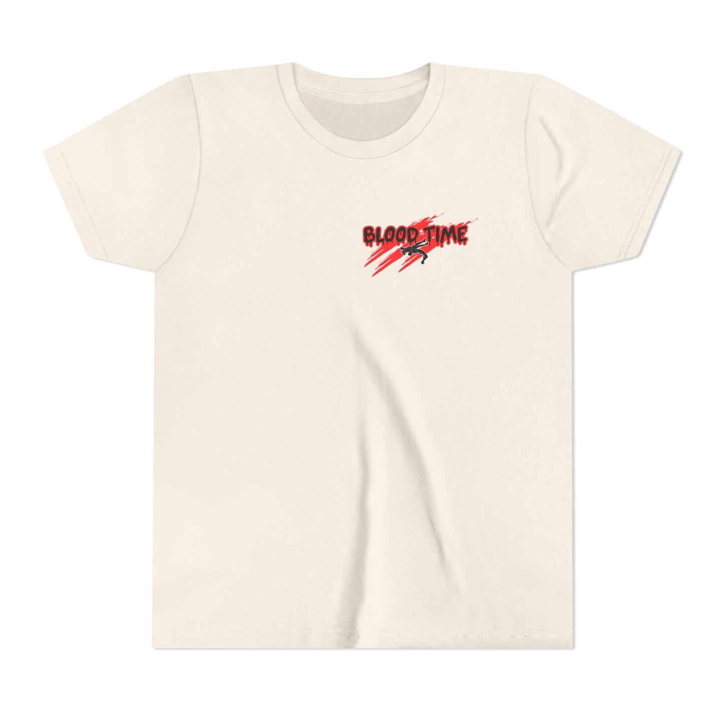 Youth Short Sleeve Tee - 'Blood Time' Graphic T-Shirt for Empowerment & Activism